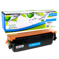 fuzion - HP 414X (W2021X) Cartouche De Toner Compatible - Haut Rendement - Cyan-Couleur d'encre: Cyan