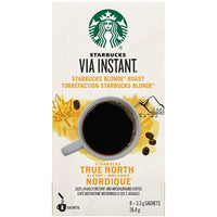 Starbucks VIA Instant True North - Paquet de 8-Café Instantané à Micromouture