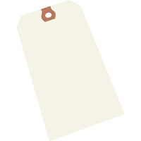 Advantag Étiquettes D’Expédition - Taille #2 - 3-1/4 po x 1-5/8 po - Blanc - Paquet de 1000-Étiquettes de papier non couché, épaisseur 10 points, avec trous 1/4 po