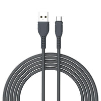 Câble Micro USB Basic Tech 3 pi - Charbon-Élégant et sans enchevêtrement