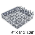 Azar Displays – Plateau à 36 compartiments pour rouges à lèvres pour panneau perforé/à lattes, 2/paquet (225551)-Utilisez ce plateau sur un panneau perforé, un panneau à lattes, ou un sur comptoir