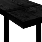 Monarch Specialties - 2861 Table D'Appoint - 48 po L/Faux Bois Noir/Metal Noir-10