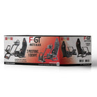 Next Level Racing - Poste de pilotage F-GT de simulation, noir mat-Ce qui a changé du F1GT au F-GT : Nouveau fini noir mat galvanisé sur le cadre, tous les boulons, écrous et rondelles sont passés au noir pour un style plus discret.