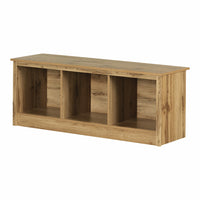 South Shore - Toza - Banc d’entrée avec rangement - Chêne nordique-Design tendance : le style contemporain épuré de ce banc d’entrée créera une ambiance accueillante dans votre maison. Déposez de beaux coussins sur le siège et des paniers colorés (non inclus) dans les compartiments ouverts pour personnaliser votre décor!