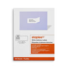 Staples - Étiquettes d'adresse blanches pour imprimantes jet d'encre/laser, 1" x 2-5/8", paq./3000-Créez des étiquettes personnalisées