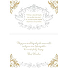 Rosedale – Cartes de souhaits de mariage et enveloppes « For A Special Couple », doré, 5 1/2 x 8 po, 6/paquet (19931)-Cartes de souhaits de qualité comparable à celles qu’on retrouve dans un magasin spécialisé