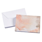Mara-Mi - Note de remerciement - 3,5 x 5 - Marbre rougeâtre - Paquet de 20-20 cartes muettes, 20 enveloppes