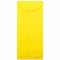 JAM Paper #12 Policy Commerciales Enveloppes Colourées - 4,75" x 11" - Jaune recyclé - Paquet de 25-Couleur : Jaune