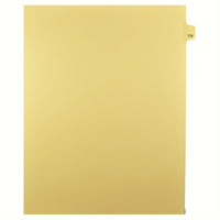 Markmaker - Intercalaires imprimes Legal, Chamois, 1/25th coupe, format lettre, sans trous, 25 tabs/PQT, 5 PQT/Boite, Numero 178-Intercalaires imprimes Legal
