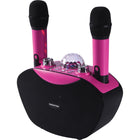 Singsation - Système de karaoké sans fil Freestyle - Rose-Rechargeable jusqu'à 6 heures d'autonomie
