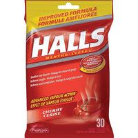 Halls - Pastilles Mentho-Lyptus, saveur de cerise, paq./30-Action de vapeur supérieure  