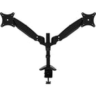 DAC MP-206 - Bras flexible pour moniteur double, noir-Rotation possible des écrans de jusqu'à 69 cm (27 po) pour visualisation à la verticale ou à l'horizontale, soit côte à côte ou dos à dos