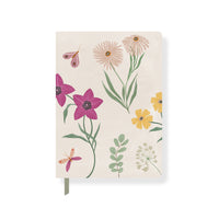 Fringe - Journal Botanica Light - 6 po l x 8,25 po L - 208 pages lignees-Couverture en papier creme à motif botanique colore.
