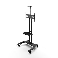 Kanto – Support de TV mobile MTM65PL avec tablette réglable pour téléviseurs de 37 à 65 po-Convient à la plupart des téléviseurs à écran plat de 37 po à 65 po
