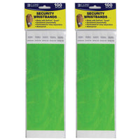 DuPont - Bracelets de securite C-Line Tyvek - Vert - Paquet de 200 (CLI89103-2)-Les bracelets etanches à usage unique sont parfaits pour les fêtes, les evenements, les sorties sur le terrain ou le marquage des stocks et des fournitures