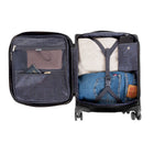 Air Canada - Valise à roulettes souple de 20 po Central Collection - Noir-Sangle de compression intérieure