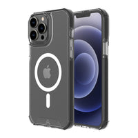 AXS - PROShield etui transparent compatible avec MagSafe teste contre les chutes pour Apple iPhone 13 Pro, Noir-Coin renforçis absorbent les chocs en creant un coussin d'air entre l'appareil et les surfaces
