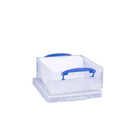 Really Useful Boxes - Boîte de rangement de 8,1 l, transparent-Idéal pour ranger des enveloppes et des articles de bureau ou de domicile