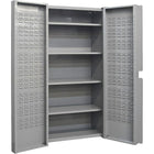 KLETON – Armoire à combinaison à portes creuses, 4 tablettes-Robuste et entièrement soudée de calibre 16, armoire à combinaison bac/tablette
