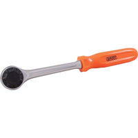 Gray Tools – Prise de 1/2 po à 72 dents, cliquet rond réversible, poignée de tournevis, 10 1/2 po de long-Taille de la prise : 1/2 po