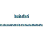 Eureka - 37 x 2,25 po, bordure décorative Blue Harmony, mandala, paquet de 72-Décorations pour la classe