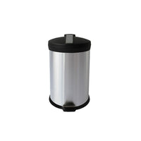 Futech – Poubelle RB-12L, 12 litres, 15 1/2 x 11 x 11 (po), acier inoxydable-Poubelle à capacité de 12 litres, diamètre de 11 po
