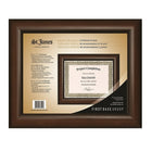 St. James - Cadre pour prix et certificat pour document de format lettre ( 8,5 po x 11 po) - cerisier Milano-Cadre pour certificat