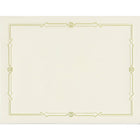 St.Jamesâ„¢ Papier de qualité supérieure à motif Gatsby, feuille d'or, ivoire, paq./15-11 x 8 1/2 po