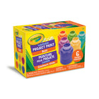 Crayola Peinture de Projet Lavable - 6 Couleurs Assorties-6 PEINTURES POUR PROJETS LAVABLES CRAYOLA AUX COULEURS VIVES : L'ensemble comprend six couleurs, soit jaune-vert, jaune-orange, rouge-orange, fuchsia, sarcelle et bleu-violet.