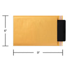 Enveloppe à bulles Staples no 0 avec rabat QuickStrip, 6 L x 9 l po, kraft, paquet de 12-La doublure en papier bulle offre une protection supplémentaire aux articles fragiles lors de l’expédition et du stockage