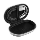 Gry Mattr - Étui universel pour écouteurs/câbles, gris froid-Modèle mince se glissant facilement dans une poche