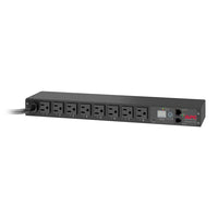 Bandeau de prises, commuté, 1U, 15 A, 100/120 V, (8)5-15-NetShelter Unités de distribution d'alimentation en rack commutés