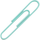 JAM Paper – Trombones géants colorés, grands, bleu sarcelle, 75/paquet (21832065)-Ces trombones colorés sont idéaux pour organiser vos papiers et vos documents à la maison, à l’école ou au bureau!