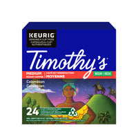 Timothy’s - Dosettes K-Cup de Café colombien décaféiné - paquet de 24 -Café décaféiné