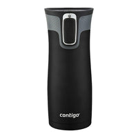 Contigo - Tasse de voyage Autoseal Westloop de 16 oz, noir-3 larg. x 7,8 haut.; 16 oz
