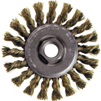 Osborn - Brosse Rotative À Fils Noués Pour Petites Meuleuses Haute Vitesse, Dia. 4po, Fils 0,02po, paquet de 3-Type d'utilisation Acier