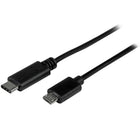 StarTech ® Câble USB 2.0 USB-C vers Micro USB-B M/M, 1 m (3 pi)-Connexions simples à travers un connecteur réversible USB de Type-C, qui se branche sur votre appareil avec l’un ou l’autre des côtés vers le haut