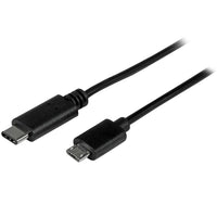 StarTech ® Câble USB 2.0 USB-C vers Micro USB-B M/M, 1 m (3 pi)-Connexions simples à travers un connecteur réversible USB de Type-C, qui se branche sur votre appareil avec l’un ou l’autre des côtés vers le haut