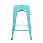 Plata Decor - Tolix 26"H Tabouret - Turquoise - paquet de 2-Capacité de poids : 200 lb