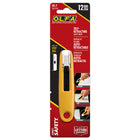 OLFA - Couteau de sécurité semi-automatique compact à rétraction automatique SK-7 - jaune-Lame de sécurité à double tranchant de 12 mm avec un bord de 90°