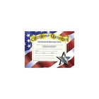 Certificat de citoyenneté Hayes White Border, 8 1/2" x 11", paquet de 90-Nos diplômes, certificats et récompenses mesurent 8,5 "x 11" avec de beaux motifs authentiques imprimés en couleur sur du papier de haute qualité