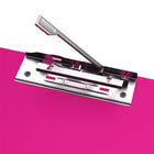 Davis Group Planchette a pince indispensable a levier Lettre, paquet de 10 – Rose-Polypropylène sans PVC