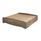 Prepac Base de lit matelot à six tiroirs pour très grand lit, gris vieilli-Dimension internes (LxHxP) : 23,25 po x 5 po x 18 po (tiroirs)