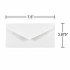 JAM Paper - Enveloppes commerciales Monarch de - 3 7/8 x 7 1/2 - blanches - Paquet de 100-Quantité : 100/paquet