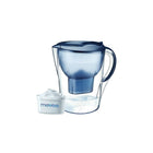 Aquavero - Pichet de filtration d'eau de 14 tasses, bleu Aspen-Indicateur de remplacement de filtre : Indique quand changer la cartouche
