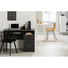 South Shore - Tassio Bureau de travail Chêne gris-LOOK CAMPAGNARD: donnez un look Farmhouse tendance et authentique à votre aire de travail avec de bureau, qui se distingue énormément par ses belles poignées de métal au look antique et ses lignes épurées.