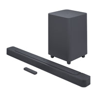 JBL - Bar 500 Barre de son 5.1 canaux avec caisson de basses sans fil 10 po - Noir-Plongez dans un son surround 3D de qualité cinéma avec Dolby Atmos et MultiBeam