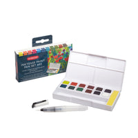 Ensemble de godets à peinture Inktense Derwent - Palette # 2 - paquet de 12-Convient pour une utilisation sur papier, tissu et autres surfaces pour un large éventail de projets d'art et d'artisanat