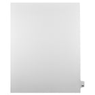 Markmaker - Intercalaires imprimes Legal, Blanc, 1/25th coupe, format lettre, sans trous, 25 tabs/PQT, 5 PQT/Boite, Numero 199-Intercalaires imprimes Legal