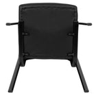 Flash Furniture Chaise De Réception Exécutive LeatherSoft-Noir (CH197221X000BK)-LeatherSoft est en cuir et polyuréthane pour plus de douceur et de durabilité
